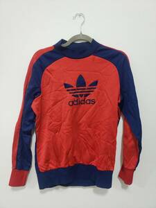 adidas アディダス スウェット トレーナー ヴィンテージ USED 赤紺 M?