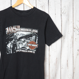 BT2003 ハーレーダビッドソン HARLEY DAVIDSON Tシャツ M 肩幅45 ウィスコンシン州 バイク メール便可 xq