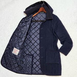 美品 希少 ハリスツイード マッキントッシュ Traditionl Weather Wear ツイード キルティング ジャケット コート 2way ウール ダイヤキルト