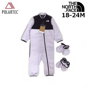 1円～!売切!【正規新品】THE NORTH FACE BABY DENALI ONE-PIECE SET ロンパース US限定 キッズ 子供服 ポーラテック(18-24M)紫 240517-15