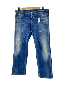 DSQUARED2◆ダメージスキニーデニムパンツ/ボトム/52/コットン/インディゴ/S71LB0594