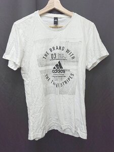 ◇ adidas アディダス イラスト プリント 半袖 Tシャツ カットソー ホワイト レディース メンズ P