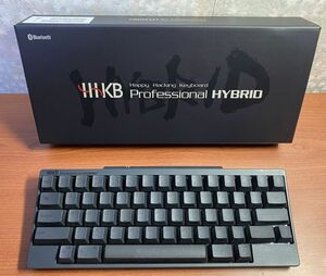 PFU キーボード HHKB Professional HYBRID Type -S 英語配列／墨　パームレスト付き