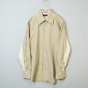 GE8353//*ポールスミス/Paul Smith*メンズM/バニーロジャーコレクション/BUNNY ROGER COLLECTION/ロンドンストライプ柄/長袖シャツ