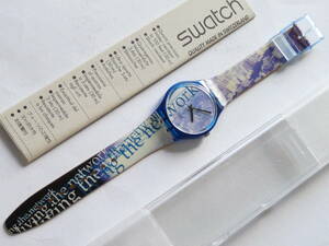 未使用電池交換済 美品 スウォッチ レギュラーモデル Swatch 1996年 NETWORKS 品番GN165