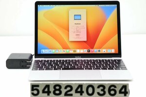 Apple MacBook Retina A1534 2017 Core m3 7Y32 1.1GHz/8GB/256GB(SSD)/12W/WQXGA(2304x1440)/macOS Ventura 【548240364】