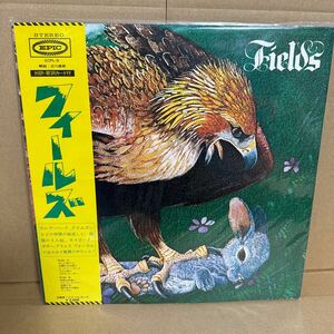 05 お宝級 稀少 見本盤 レア盤 白ラベル レコード Fields フィールズ ECPL-9 帯付 LP 非売品 SAMPLE 詳細不明 動作未確認現状品