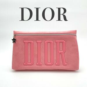 Christian　DIOR　ポーチ　ノベルティ品　ピンク　スエード調