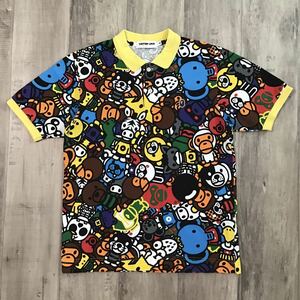 マイロ アニマル サファリ ポロシャツ Sサイズ a bathing ape BAPE milo animal Safari エイプ ベイプ アベイシングエイプ NIGO w517