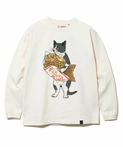 送料無料 新品 go slow caravan ゴースローキャラバン タイ焼き 猫 ネコ 長袖 Tシャツ XL ロンT 312805 スウェット ヘビーコットン 熊 クマ