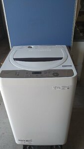 中古品　シャープ　全自動洗濯機　ES-GE6E-T　2021年製