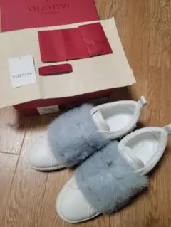 極美品★VALENTINO ヴァレンティノ ファースニーカー 39