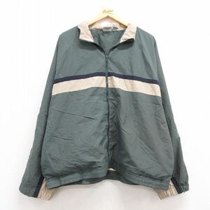 XL/古着 チャンピオン Champion 長袖 ジャケット メンズ 00s 大きいサイズ ラグラン 緑他 グリーン 24sep17 中古 アウター ジャンパー ブル