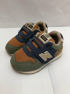 NewBalance ベビー靴 スニーカー 12cm ダークオレンジxネイビー系 ベビーシューズ ニューバランス スニーカー 24080601