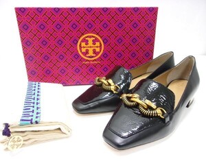 新品★TORY BURCH トリーバーチ★JESSA 25MM LOAFER★ジェッサ ローファー★パテント★ブラック