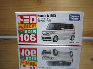 870 絶版・希少 トミカ No 106 ホンダ N BOX 2018 ＮＥＷシール付 