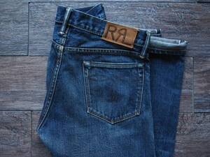 RRLダブルアールエル DENIM PANTS STRAIGHT LEG 30ｘ30 米国製デニムパンツ 逆アーキュエットステッチ 実寸w84cm