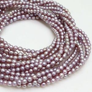 テリ良し!!＊本真珠5連ロングネックレス＊j 約38.7g 約60.5cm パール pearl necklace jewelry DB0/DB0