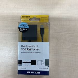 ◎(D1289) エレコム（AD-MDPVGABK）miniDisplayPort(オス)－VGA(D-Sub15ピン メス) 変換アダプタ