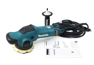 《L10743》makita (マキタ) 125mm ランダムオービットポリッシャ PO5000C【100V～ 9.5A 50-60Hz 900W】動作ok！中古品 □