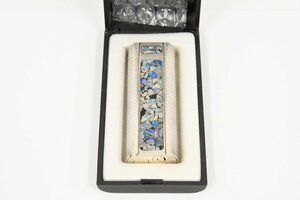 Cartier カルティエ モザイクオパール（PLARGENT G 30 MICRON）ケース付 ガスライター 喫煙具 20799197