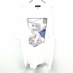 アルマビアンカ 【新品】arma bianca Tシャツ アニメ SHAMAN KING シャーマンキング 梅宮竜之介 lette-graph 半袖 綿100% XXL 白 メンズ