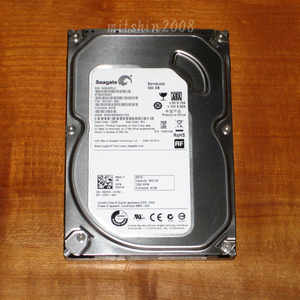 500GB HDD 3.5インチ Seagate ST5000DM002 7200rpm/SATA3/CMR/20mm厚 稼働1462時間 動作確認済 クリックポストなら送料185円 [No.23]