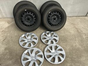 NSP170 トヨタ シエンタ 純正スチールホイル　トーヨー（TOYO）　スタッドレス4本セット　185/60R15　15*5.5J　送料安く