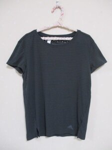 ●　adidas　アディダス　●　CLIMACHILL 　半袖Tシャツ　■　レディス　M　グレー（30418）