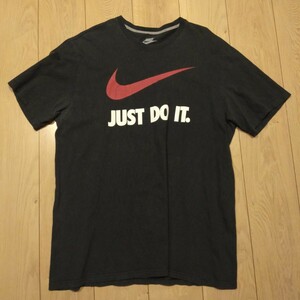 ☆USA古着卸 XLサイズ NIKE ナイキ JUST DO IT ロゴ プリント Tシャツ 