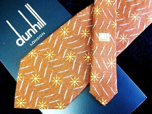 ♪今週の特売980円～♪2124♪状態並品【dunhill】ダンヒル【花 植物 柄】ネクタイ♪