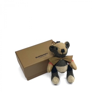 未使用品 BURBERRY バーバリー THOMAS BEAR トーマスベア チャーム ウィズ ボウタイ カシミア アーカイブベージュ