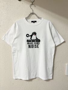 BEAMS HEART ビームスハート MAKE SOME NOISE ペンギン DJデザイン Tシャツ 