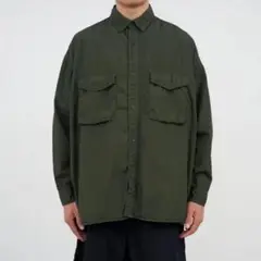 22SS Garment Dyed Poplin Fatigue Shirt