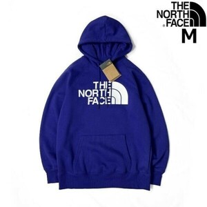 1円～!売切!【正規新品】THE NORTH FACE◆W HALF DOME PULLOVER HOODIE パーカー US限定 ハーフドームロゴ 裏起毛 男女兼用(M)青 181130-23