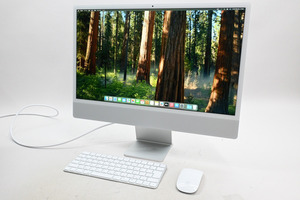 [中古]Apple iMac 24インチ 4.5K Retinaディスプレイモデル M3(8コアCPU/10コアGPU) 256GB シルバー MQRJ3J/A