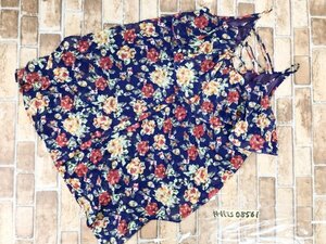 新品タグ付き！CECIL McBEE セシルマクビー レディース 花柄 キャミソール ポリエステル フレア チュニック M 青紫赤緑