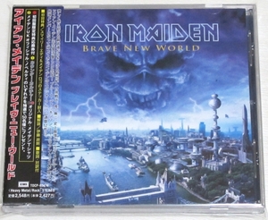 ◇ アイアン・メイデン IRON MAIDEN ブレイヴ・ニュー・ワールド BRAVE NEW WORLD 初回限定 ステッカー付 帯付 日本盤 TOCP-65418 新品同様