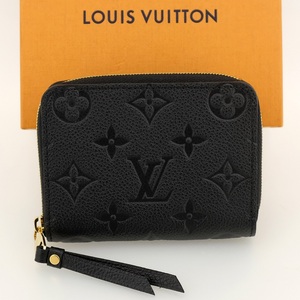 【未使用品】LOUIS VUITTON ルイヴィトン ジッピー・コイン パース コンパクトウォレット モノグラム・アンプラント ノワール 黒 M60574