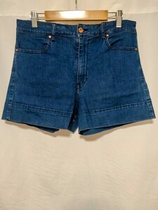 ショートパンツ デニム ブルー　ＦＯＲＥＶＥＲ21 レディース中古　リメイクにも