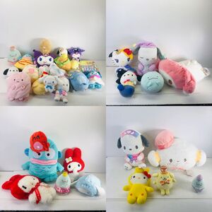 ○【同梱不可】【中古】7：キティちゃん/ハンギョドン/マイメロ/ポムポムプリンなど サンリオぬいぐるみ まとめセット 現状品