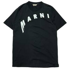 MARNI マルニ　21SS Logo Print T-Shirts ブラック サイズ:48