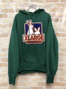 X-LARGE エクストララージ ×FR2 FXXK ICON HOODIE FRC1747 グリーン L 111396911■