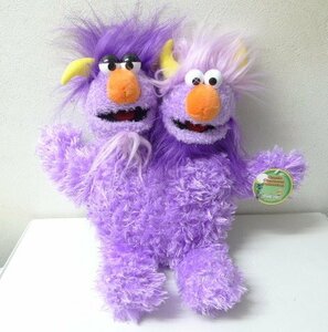 ◆送料864円 セサミストリート 新品 希少 双頭 モンスター ぬいぐるみ 国内未発売 SESAME STREET Two-Headed Monster Two Headed Monster