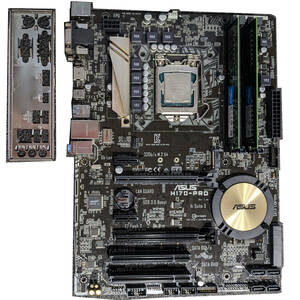 【中古セット】ASUS H170-PRO + i5 7500 + DDR4メモリ16GB(クルーシャル8GB2枚組) + Win10Homeデジタルライセンス