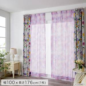 DISNEY/ディズニー　シアーカーテン　100×176cm×1枚 PRINCESS/See the light voile　プリンセス/シーザライトボイル