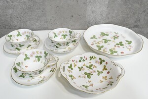 trok230 ウェッジウッド WEDGWOOD ワイルドストロベリー WILD STRAWBERRY 洋食器 まとめ カップ ソーサー プレート 盛り皿 英国王室御用達