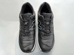 New Balance M576KKL BLACK×GRAY UK製 US10 28cm オールレザー 限定 イギリス英国製 ブラック×グレー NB スニーカー Made In England