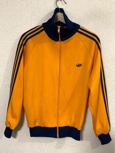 adidas アディダス　デサント　トラックジャケット　ジャージ　ビンテージ　スポーツウェア　ADS-4F オレンジ　古着　80s メンズ