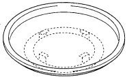 パロマ部品：丸皿組立/189400600コンビネーションレンジ・オーブン用